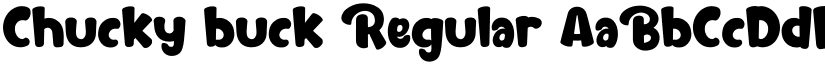 Chucky buck Regular font