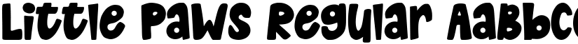 Little Paws Regular font
