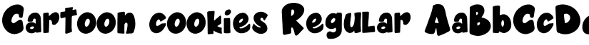 Cartoon cookies Regular font