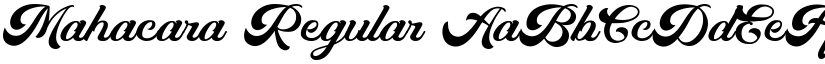 Mahacara Regular font