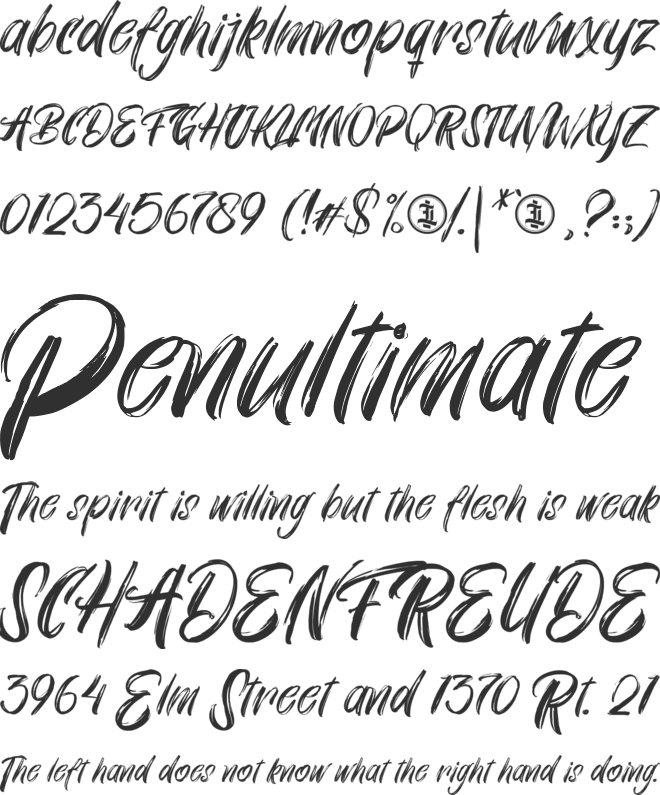 Bluezingham Personal Use Only font preview