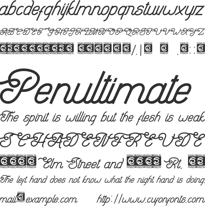 Lyodra font preview