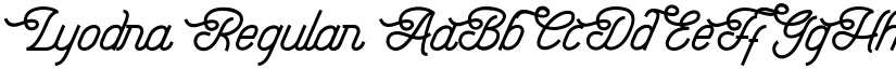Lyodra Regular font