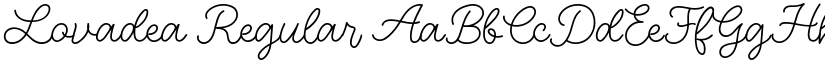 Lovadea Regular font