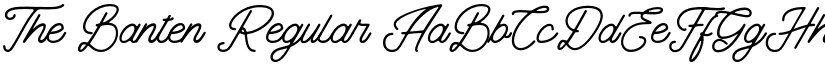 The Banten Regular font