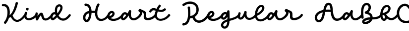 Kind Heart Regular font