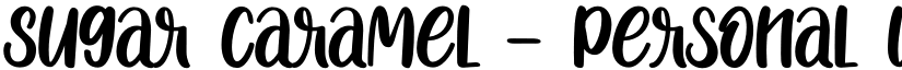 Sugar Caramel - Personal Use Regular font