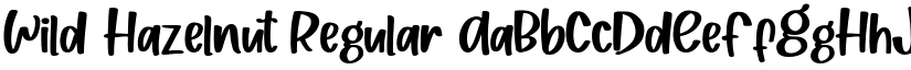 Wild Hazelnut Regular font