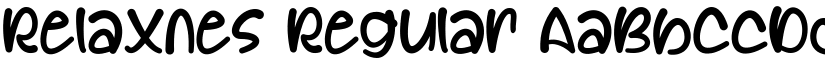 Relaxnes Regular font