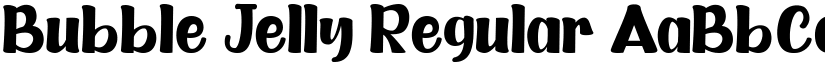 Bubble Jelly Regular font