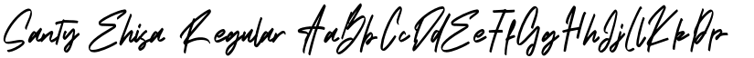 Santy Ehisa Regular font