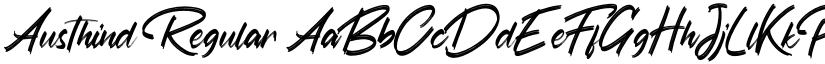 Austhind Regular font