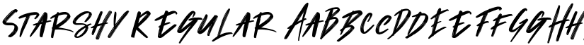 Starshy Regular font