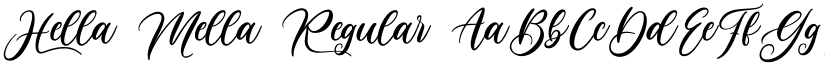 Hella Mella Regular font
