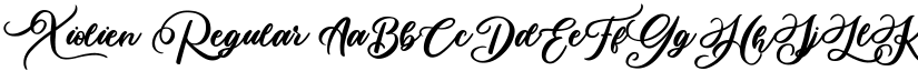 Xiolien Regular font