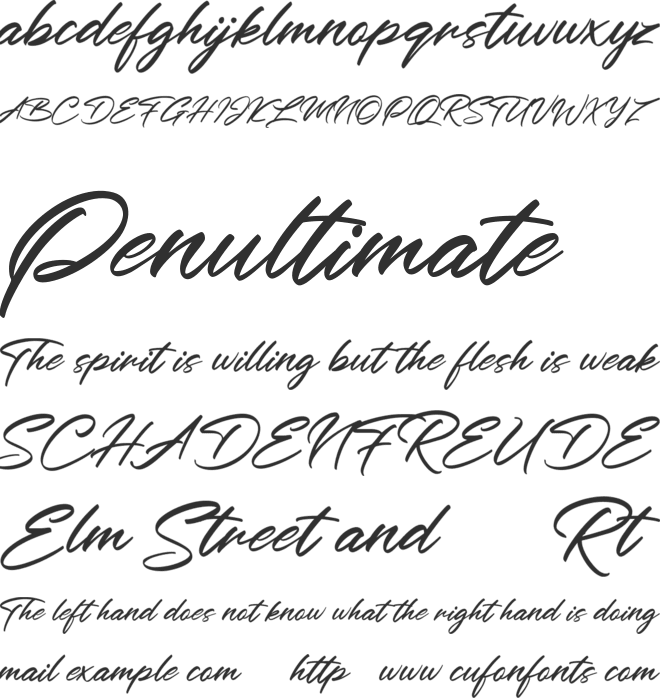 Outeris Free Font font preview