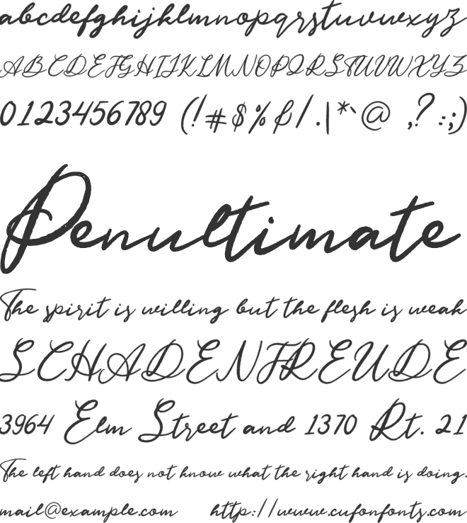 Kastyle font preview