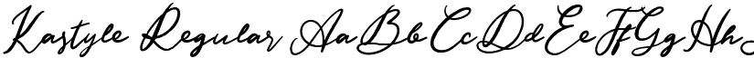 Kastyle Regular font