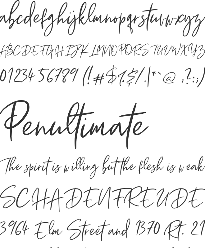 Thransty font preview