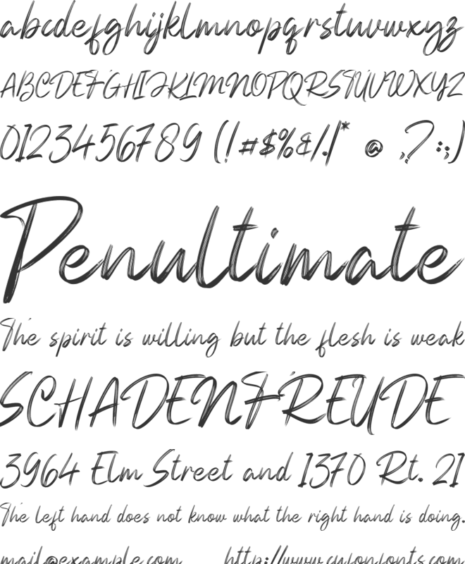 Genesiss font preview