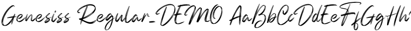 Genesiss Regular_DEMO font