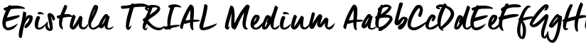 Epistula TRIAL Medium font