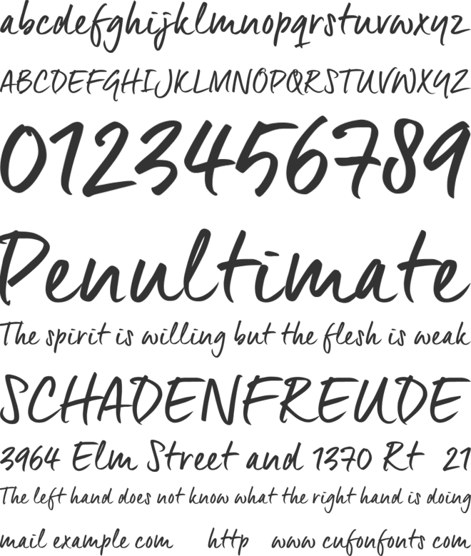 Epistula TRIAL font preview