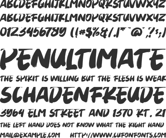 Rhodeport font preview
