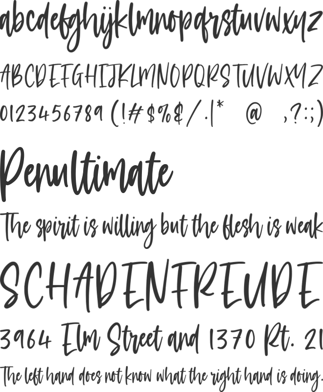 Goldmind font preview