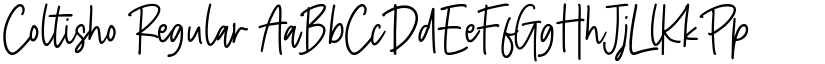 Coltisho Regular font