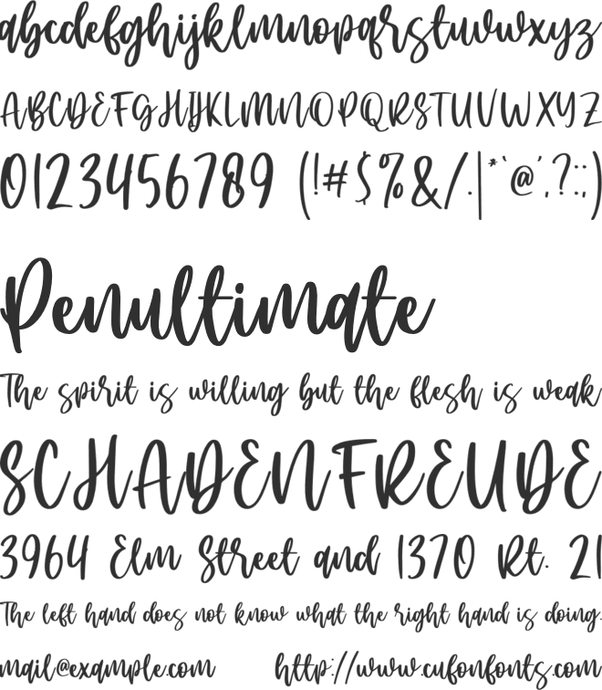 sacred Love font preview
