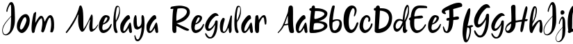 Jom Melaya Regular font