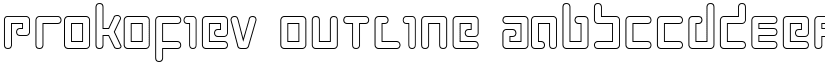 Prokofiev Outline font