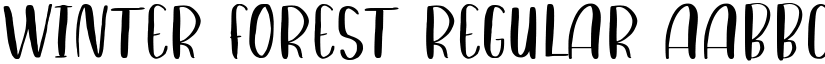 Winter Forest Regular font