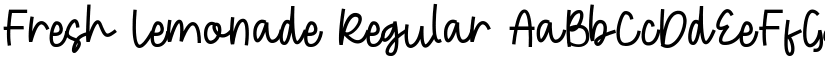 Fresh Lemonade Regular font