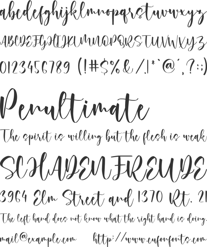 Rossi Mithori font preview