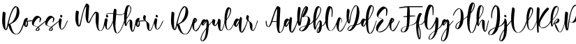 Rossi Mithori Regular font