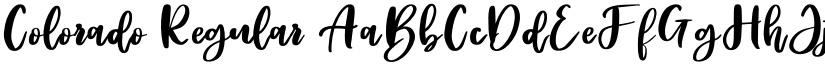 Colorado Regular font
