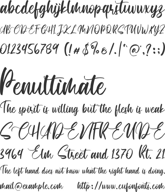 Safetread font preview