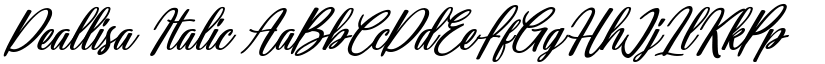 Deallisa Italic font