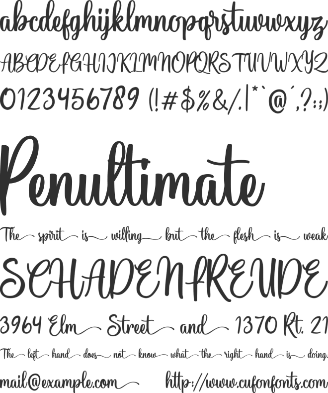 Deallisa font preview