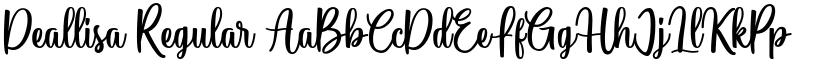 Deallisa Regular font