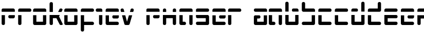 Prokofiev Phaser font