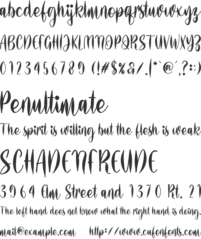 Rose Pertiwi font preview