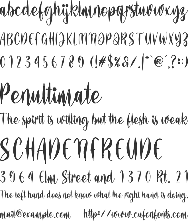 Rose Pertiwi font preview
