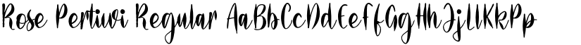 Rose Pertiwi Regular font