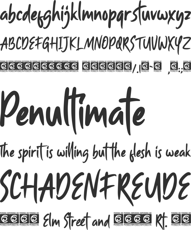 Smooth Butter font preview