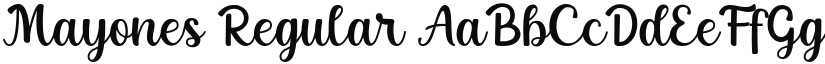 Mayones Regular font