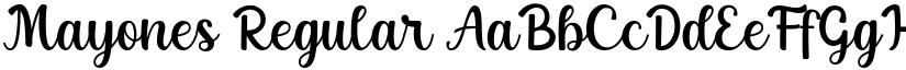 Mayones Regular font