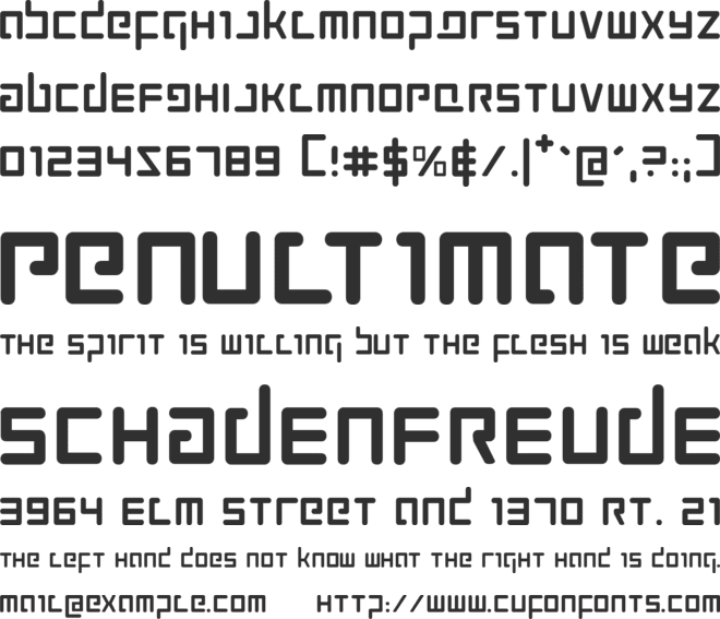 Prokofiev font preview
